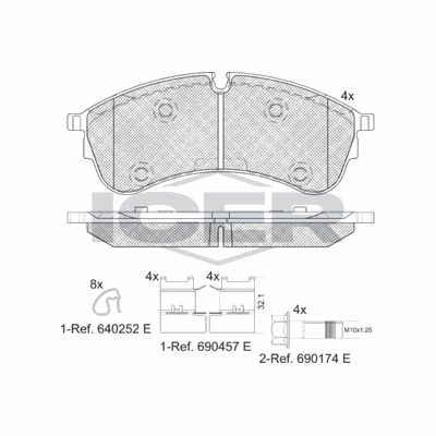 Fren Disk Balata Ön Volkswagen Crafter P.Van (SY/SX)(09.2016->)  VALEO 670713