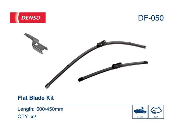 Silecek Süpürgesi Ön  600/450 mm - 24/18 inç Skoda Octavia (5E3)(01.2013->)  DENSO DF-050