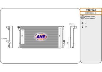 Su Radyatörü  DENSO DRM13020  DRM13020 51814597 51859378