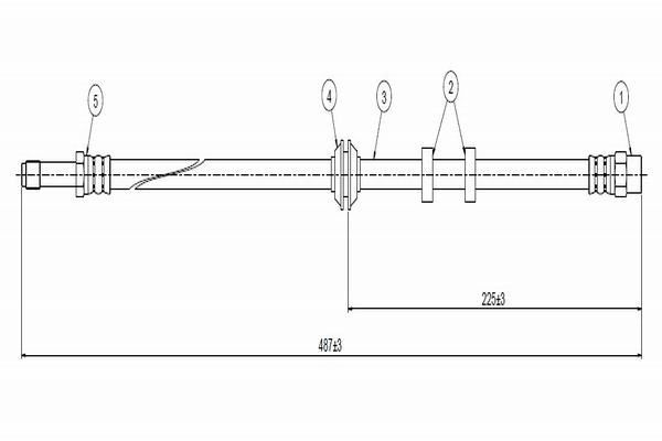 Fren Hortumu Ön Sağ veya Sol CAVO C800 429A