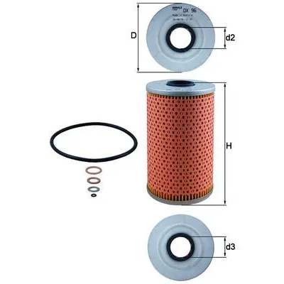 Yağ Filtresi  Opel Omega B (2000->)  MAHLE OX 96D
