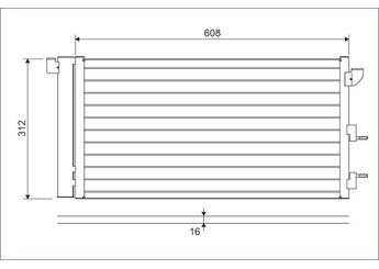 Klima Radyatörü  VALEO 818005  51767143 46798100 51767144 51960726