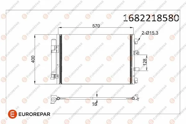 Klima Radyatörü  Ford C-MAX (CB7)(2010->)  EUROREPAR 1682218580