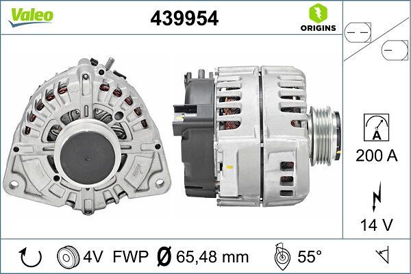 Alternatör  Mercedes GLC -Serisi SUV (BM 253)(06.2015->)  VALEO 439954