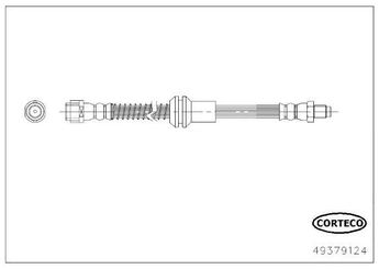 Fren Hortumu Ön Sağ veya Sol ASPART 3HOS1597  A2044200748 2044200748 204 420 07 48 A 204 420 07 48