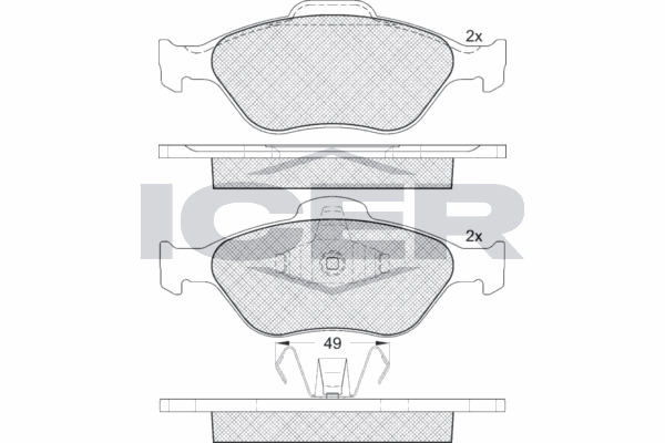 Fren Disk Balata Ön Ford Streetka (CCS)(01.2003->)  HATTAT 3031375