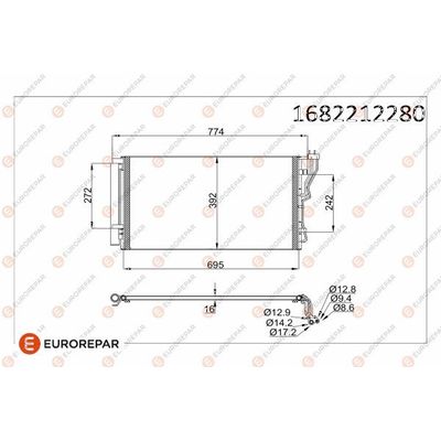 Klima Radyatörü  Hyundai Sonata (YF)(2010->)  EUROREPAR 1682212280