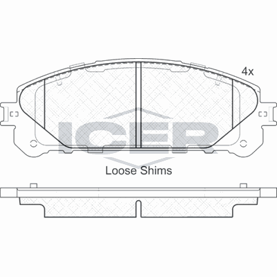 Fren Disk Balata Ön Toyota Highlander (U5)(01.2014->)  OTOZONE FDO9151-R