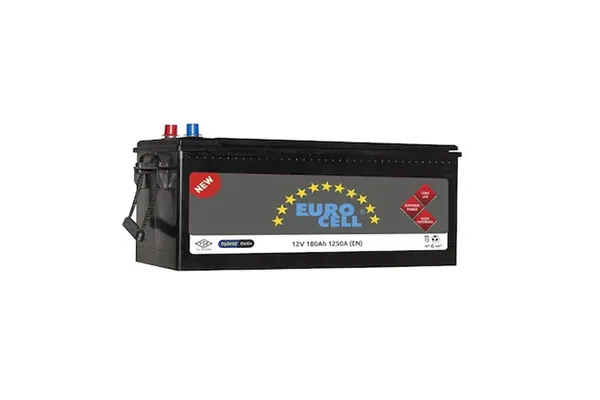 Akü (12V - 180 AH) B150 (513×222×223) Tırnaklı   EUROCELL 8699358510105