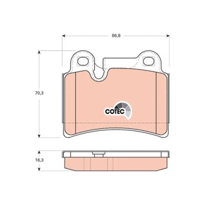 Fren Disk Balata Arka TRW GDB1722