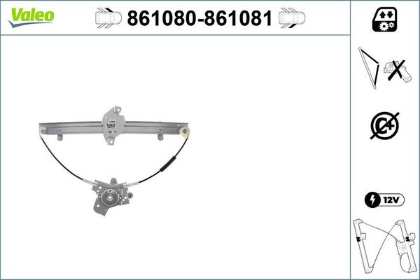 Cam Krikosu Ön Sol Hyundai Accent (X3)(1995->)  VALEO 861080