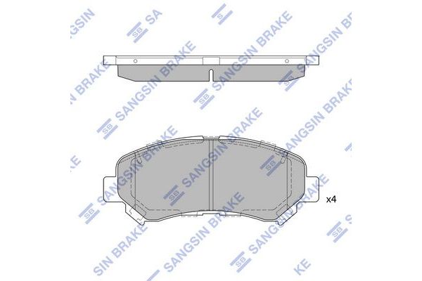 Fren Disk Balata Ön Nissan X-Trail (T31)(03.2007->)  SANGSIN SP1451