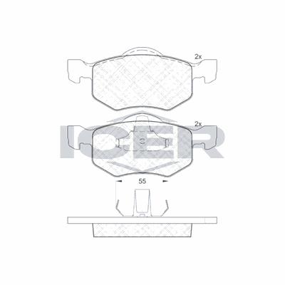 Fren Disk Balata Arka Mazda Tribute (EP)(10.2000->)  FORD ORJINAL 4L842L361AB