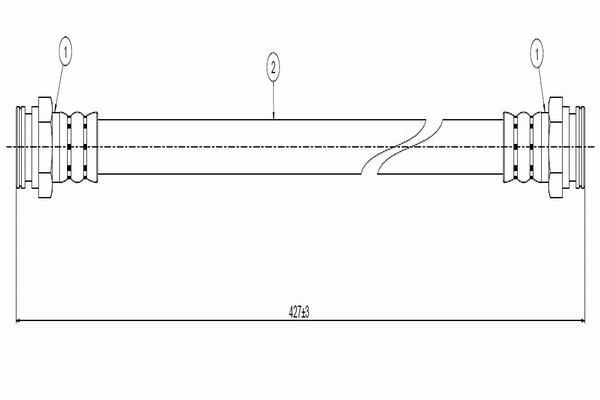 Fren Hortumu Arka Sağ veya Sol Volkswagen Caddy P.Van/Kombi (9K9)(08.1995->2003)  CAVO C800 138A