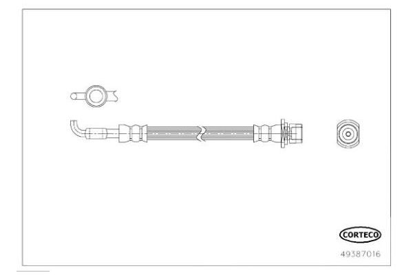 Fren Hortumu Arka Sağ veya Sol ASPART 3HOS1509