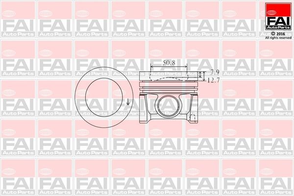 Piston (81.00MM-STD)  GOETZE 87-72518-STD