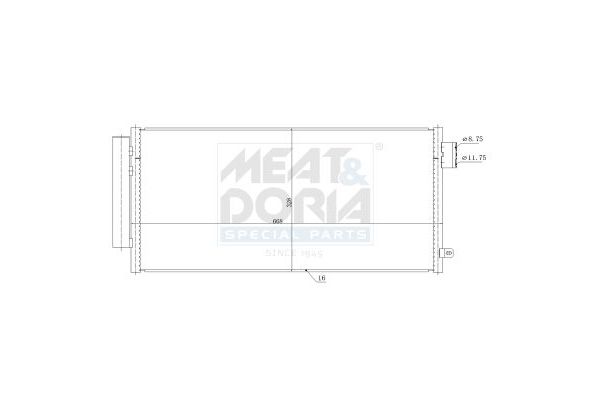 Klima Radyatörü  Fiat 500L (351) Wagon (2017->)  KRAFTVOLL 08060261