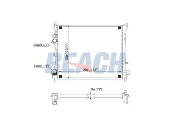 Su Radyatörü  PSA ORJINAL 1330V0  8200245596 7711497455