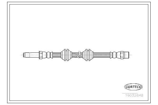 Fren Hortumu Ön Sağ veya Sol Mercedes V -Sınıfı (638)  SWAPP 40647