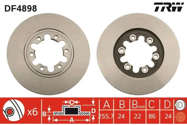 Fren Disk Ayna Ön Sağ ve Sol WOD 13388