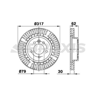 Fren Disk Ayna Ön Sağ ve Sol Land Rover Range Rover Sport (01.2005->)  BRAXIS AD0401
