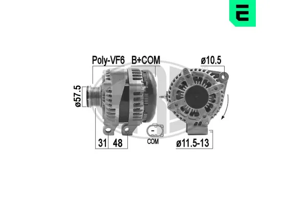 Alternatör  Jaguar XF (01.2008->)  ERA 209472A