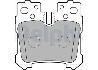 Fren Disk Balata Arka DELPHI LP2214  44660W010 44660W020 446650130 446650150 446650170 446650180 446650190 446650200 04466-0W010 04466-0W020 04466-50130 04466-50150 0446650170 0446650180 0446650190 0446650200