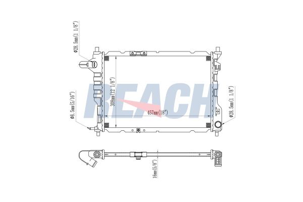 Su Radyatörü  Chevrolet Matiz (2005->)  FORD ORJINAL BK218005CC