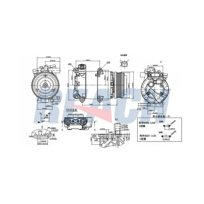 Klima Kompresörü  Ford Focus S.Wagon (CB4)(2008->)  VEKA 58-1902