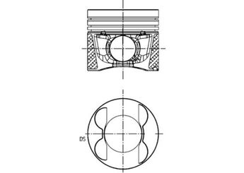 Piston (83.51MM-0.50)  KOLBENSCHMIDT 40095630  A6420301718
