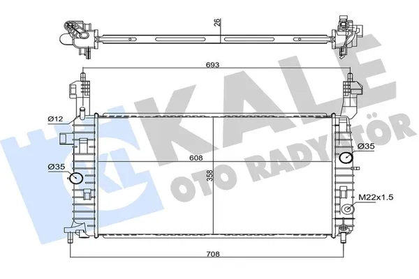 Su Radyatörü  BMW 7 Serisi (E38)(1994->)  KALE 342070