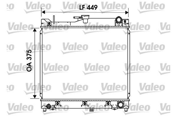 Su Radyatörü  Mitsubishi Carisma 5 Kapı (DA0)(2000->)  VALEO 734170