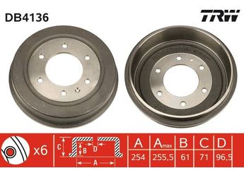 Kampana Arka Sağ veya Sol TRW DB4136  BED568062 94226829 94023920 9402915 568062 5 68 062 94029151 8942268291 8970378130 8979128660 9030906160 4294418