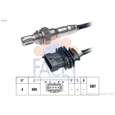 Oksijen (Lambda) Sensörü  Opel Vectra B S.Wagon (1996->)  FACET 10.7339