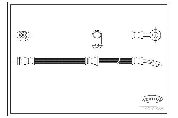 Fren Hortumu Arka Sağ Honda Accord (CG7-9/CH1-7)(10.1998->)  MGA 51490