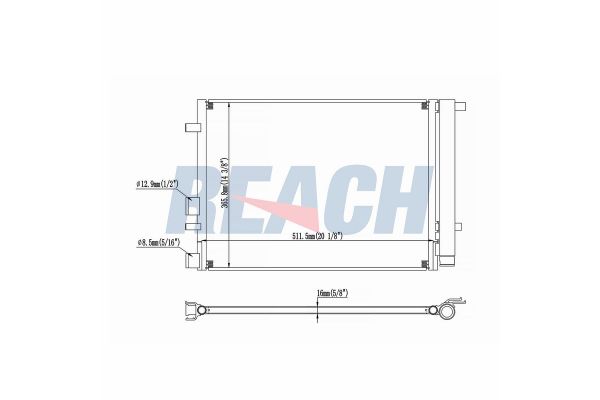 Klima Radyatörü  ORİS CHY328016