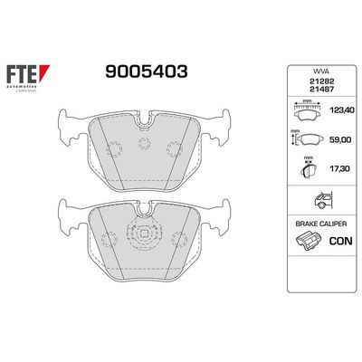 Fren Disk Balata Arka Land Rover Range Rover (LM)(01.2002->)  FTE 9005403