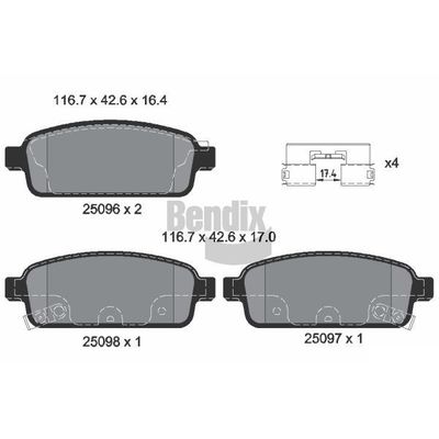 Fren Disk Balata Ön Opel Ampera -e (2017->)  MAHER 37221