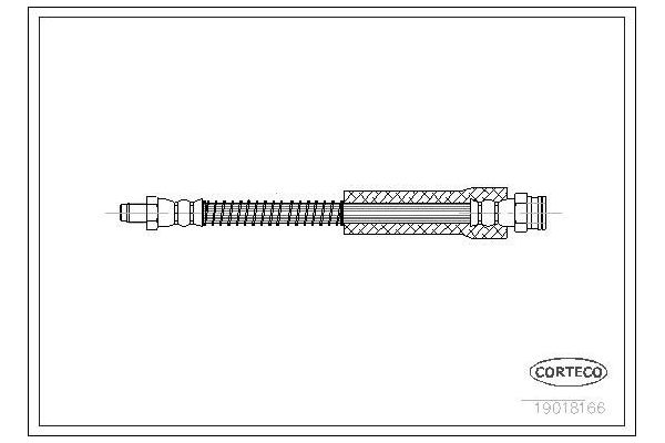 Fren Hortumu Ön Sağ veya Sol Citroen C15 (02.1985->)  PSA ORJINAL 480629