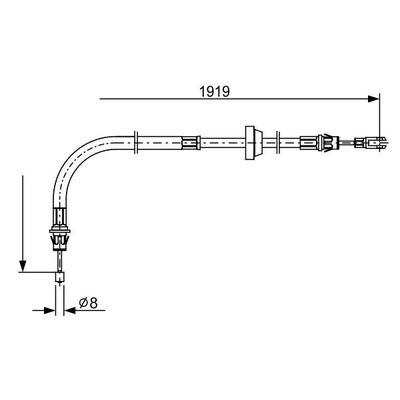 El Fren Teli Ön Sağ veya Sol TURTEL 502-3256