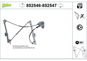 Cam Krikosu Ön Sol VALEO 852546  51337292119 51 33 7 292 119 7292119 7 292 119