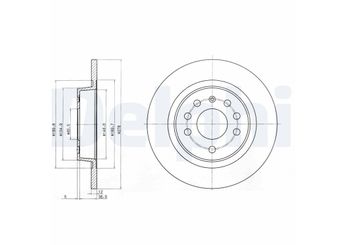 Fren Disk Ayna Arka Sağ ve Sol DELPHI BG3731C  93188377 46836489 51799236 9156787 93171848 569115 95526639 12762290 9156785 931718481