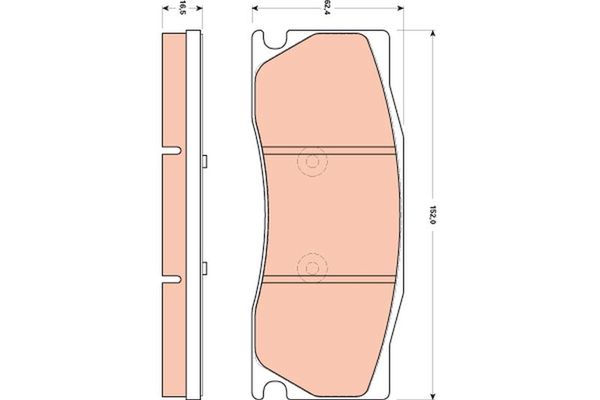 Fren Disk Balata Ön Jaguar XK Coupe / Cabriolet (X150)(2006->)  TRW GDB1850