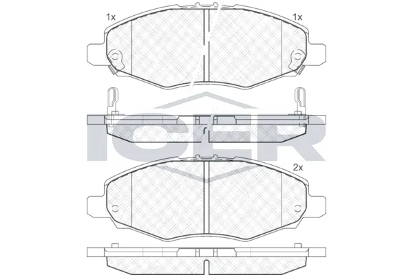 Fren Disk Balata Ön Toyota Yaris (NCP1/NLP1/SCP1)(1999->)  AYD 60244A