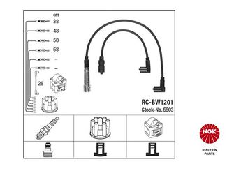 Buji Kablosu  NGK 5503  12121360603 1360603 1 360 603 12 12 1 360 603