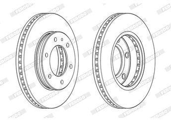 Fren Disk Ayna Ön Sağ ve Sol FERODO DDF2462C-1  AB311125AA AB311125AC 1763037 1727183 1742318 AB311125AB