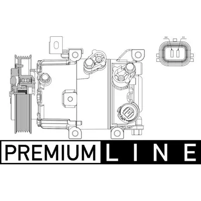 Klima Kompresörü  Kia Ceed (CD)(2018->)  MAHLE ACP 630 000P