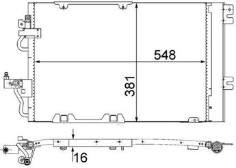 Klima Radyatörü  MAHLE AC 378 000S  1850097 18 50 097 93178959
