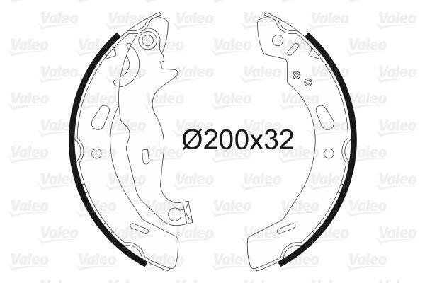 Fren Pabuçlu Balata Arka VALEO 564139