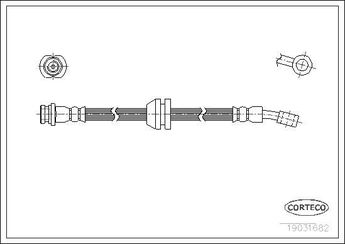 Fren Hortumu Ön Sağ veya Sol WALBURG WBH0468  96518629 96528010 96316525